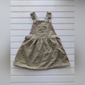 Zara Kids Casual Corduroy Dress in Tan